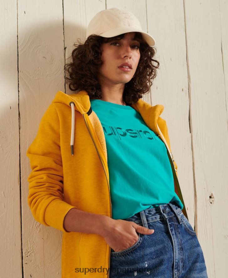コアロゴソースTシャツ 女性 Superdry 衣類 緑 2J62PZ6303