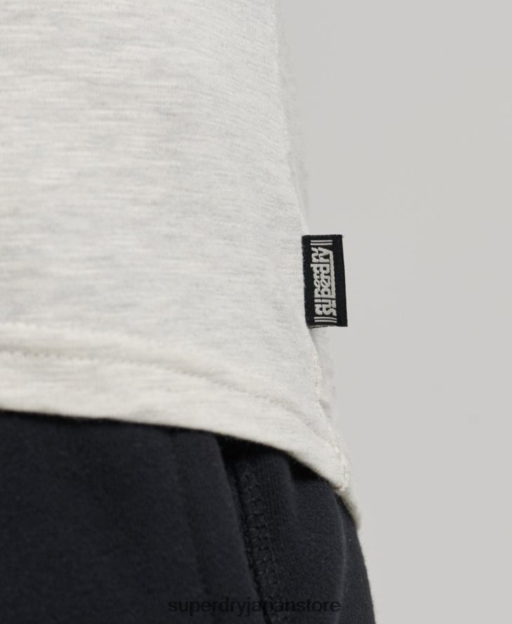 ヴィンテージレコードレーベルTシャツ 男性 Superdry 衣類 グレー 2J62PZ6359