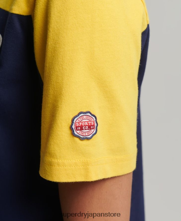 ヴィンテージロゴカレッジTシャツ 女性 Superdry 衣類 海軍 2J62PZ6692