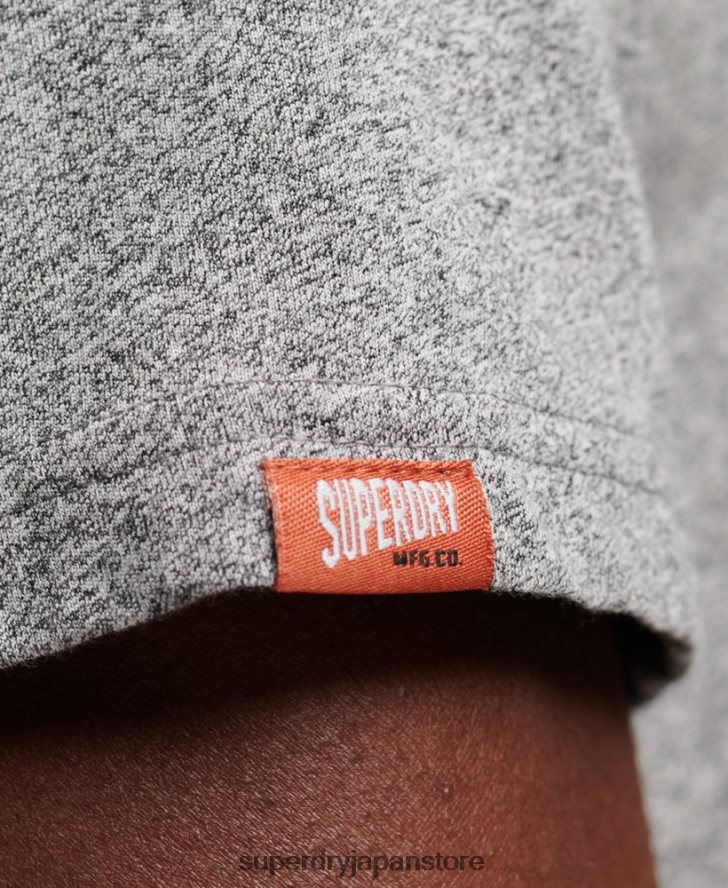 ヴィンテージロゴストアエンボスTシャツ 男性 Superdry 衣類 ライトグレー 2J62PZ74