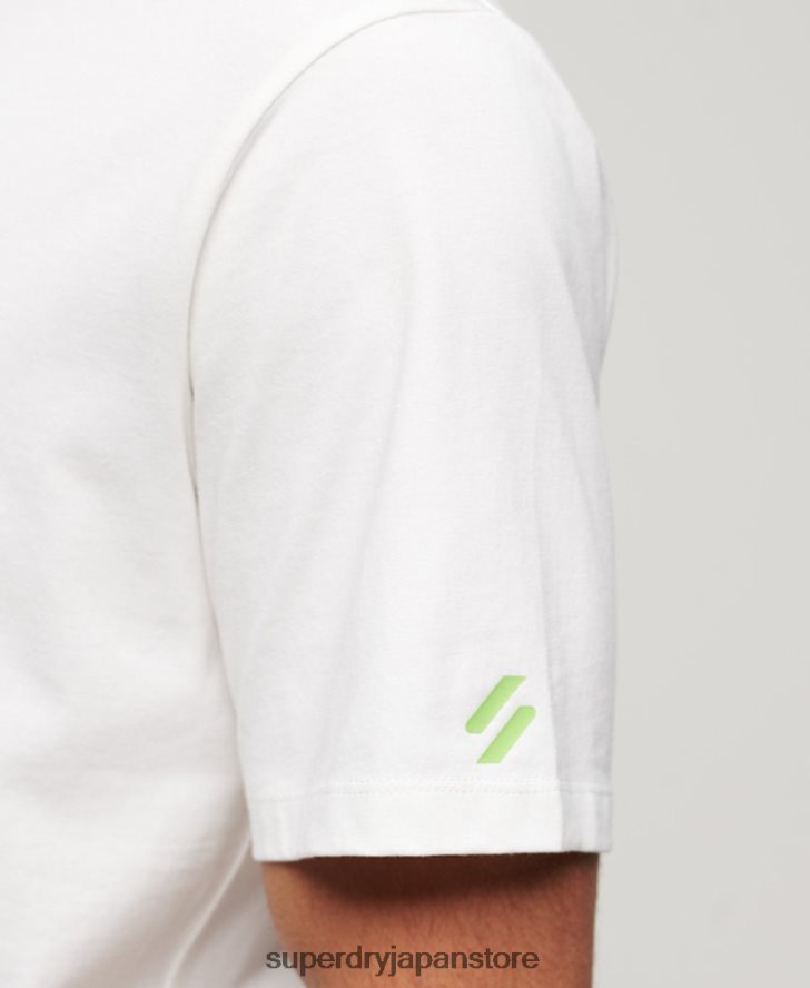 スポーツウェアTシャツ 男性 Superdry 衣類 白 2J62PZ79