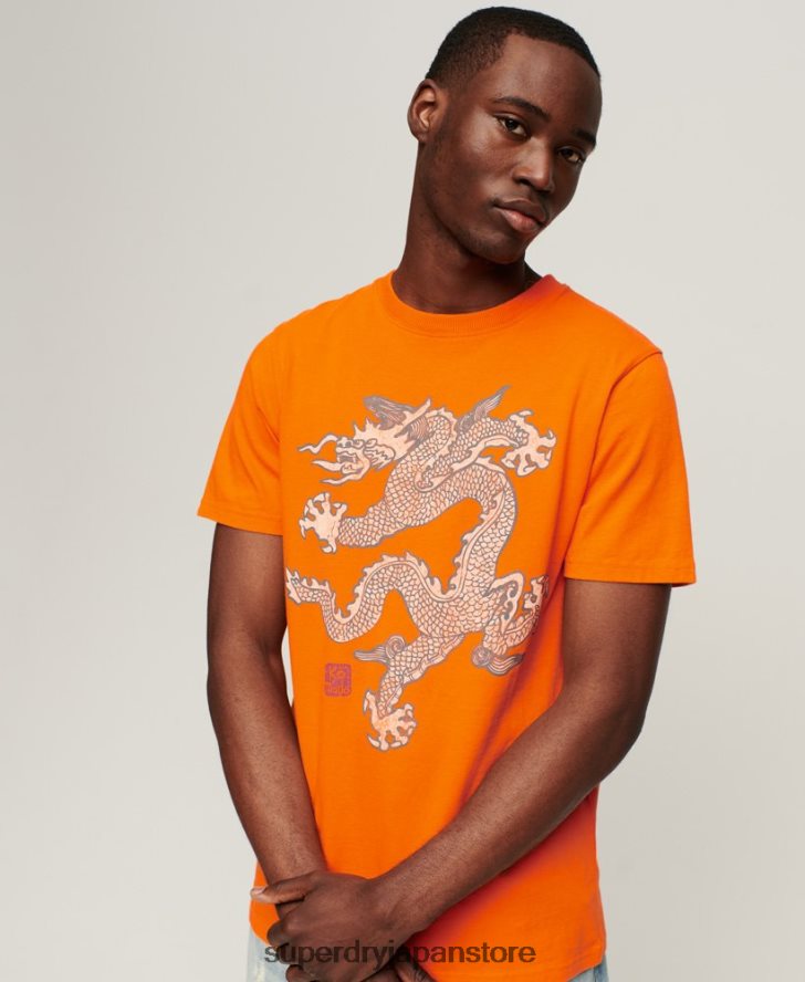 ヴィンテージTシャツ 男性 Superdry x Komodo 衣類 オレンジ 2J62PZ49